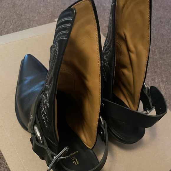 R13 Harness Leather Half Cowboy Boots - Picture 6 of 6